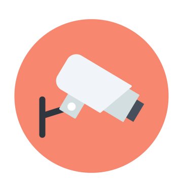 Gözetim renkli vektör simgesi