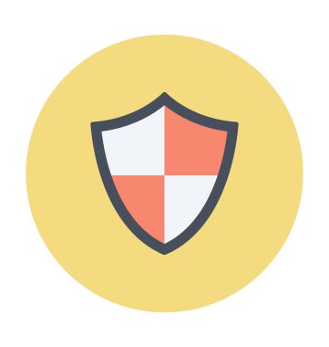 kalkan renkli vektör simgesi