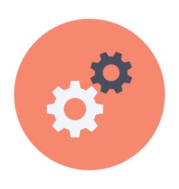 Gears'ı renkli vektör simgesi