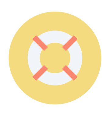 Hayat halka renkli vektör simgesi