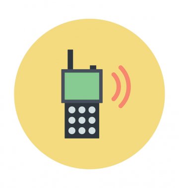 Walkie Talkie renkli vektör simgesi