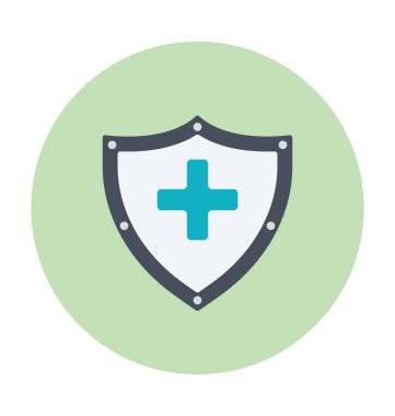 kalkan renkli vektör simgesi