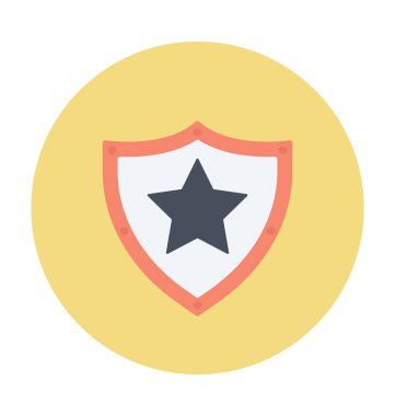 kalkan renkli vektör simgesi