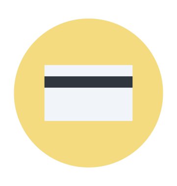 Kredi kartı renkli vektör simgesi