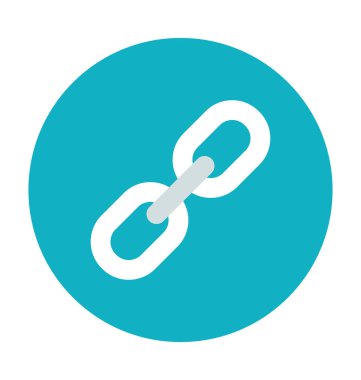 Bağlantı renkli vektör simgesi