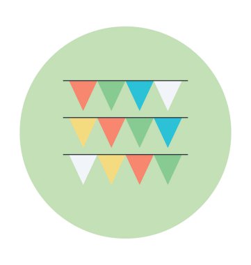 Kirazkuşları renkli vektör simgesi