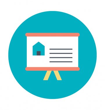 Özellik değeri renkli vektör simgesi