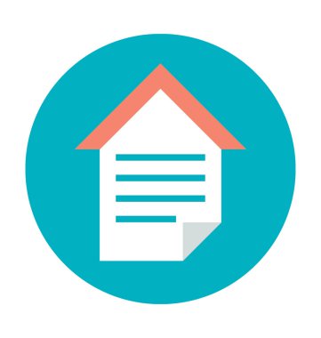 İpotek uygulama Form renkli vektör simgesi