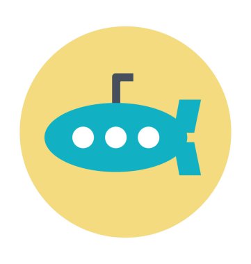 Denizaltı renkli vektör simgesi