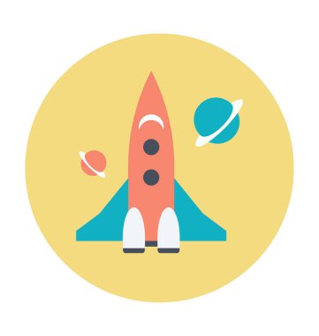 Jet renkli vektör simgesi