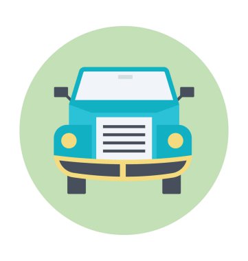 araba renkli vektör simgesi