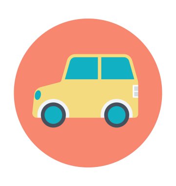 araba renkli vektör simgesi