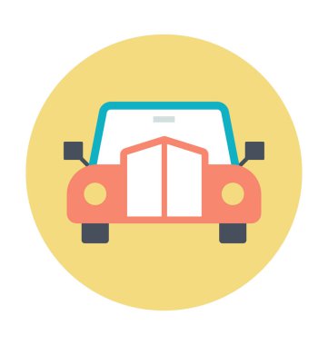 araba renkli vektör simgesi