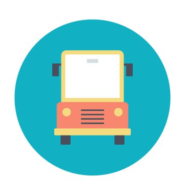 Kargo kamyonu renkli vektör simgesi