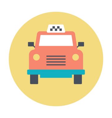Teslimat kamyonu renkli vektör simgesi