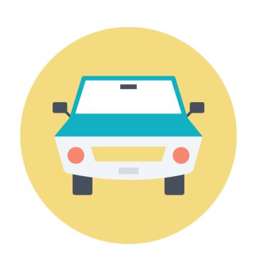 araba renkli vektör simgesi