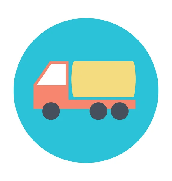 Icône Vectorielle Colorée Par Camion Logistique — Image vectorielle