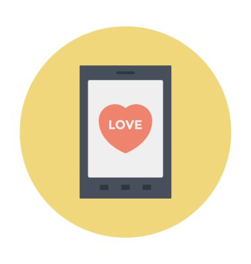 Mobil renkli vektör simgesi