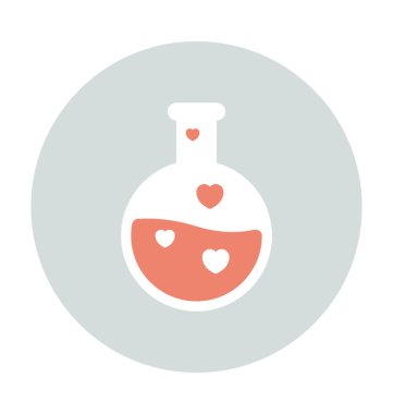 Aşk analizi renkli vektör simgesi