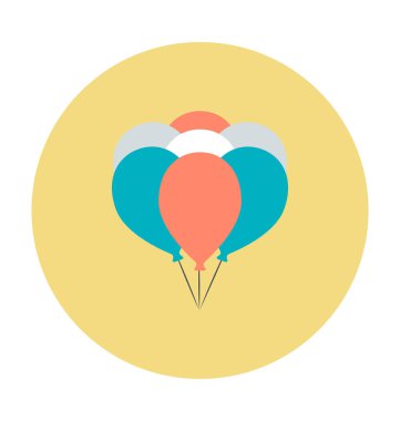 Balonlar renkli vektör simgesi