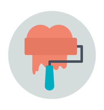 Kalp resim renkli vektör simgesi