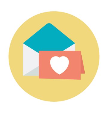 Tebrik kartı renkli vektör simgesi