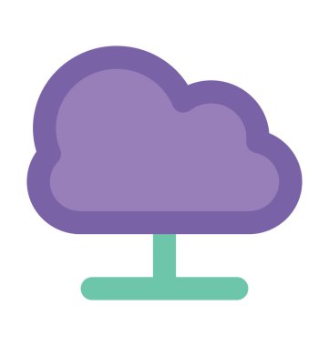 Ağ paylaşımı kalın vektör simgesi