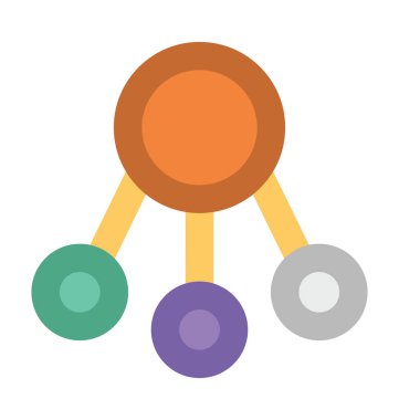 Sputnik kalın vektör simgesi