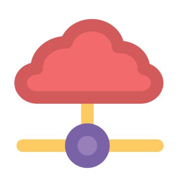 Bulut kalın vektör simge bilgisayar