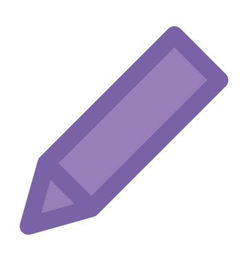 Kalem kalın vektör simgesi