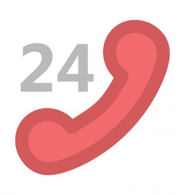 Yirmi dört kalın vektör simgesi