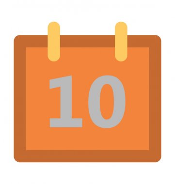 Takvim kalın vektör simgesi