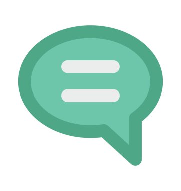 Sohbet balon kalın vektör simgesi