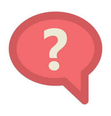 Sorgu kalın vektör simgesi