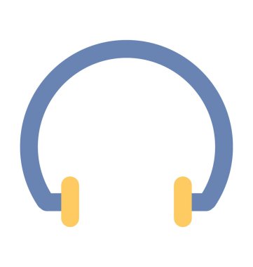 Kulaklık kalın vektör simgesi