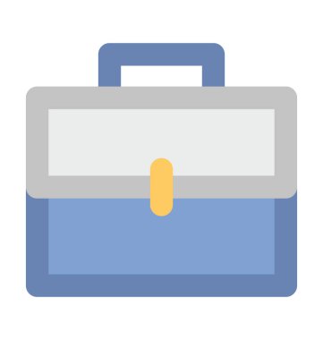 Portföy kalın vektör simgesi