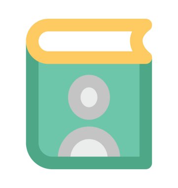 Dergi kalın vektör simgesi