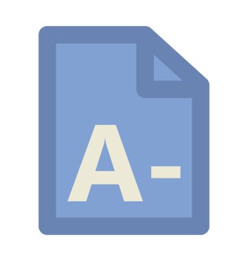 Bir negatif kalın vektör simgesi