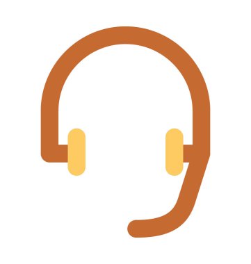 Kulaklık kalın vektör simgesi