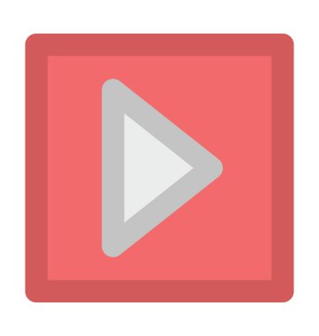 Oyun kitle iletişim araçları kalın vektör simgesi