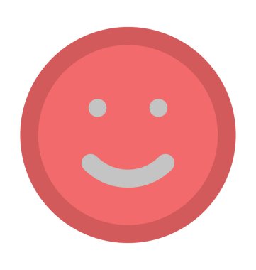 Gülen yüz kalın vektör simgesi