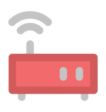 WiFi Modem kalın vektör simgesi