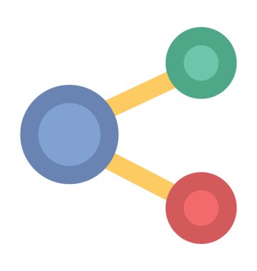 Kalın vektör simge paylaşımı