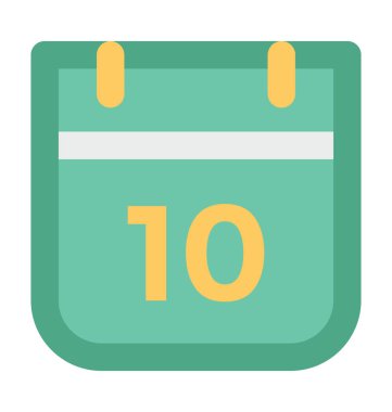 Takvim kalın vektör simgesi