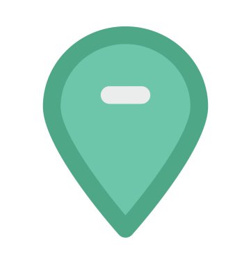 Konumu PIN kalın vektör simgesi