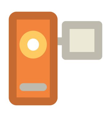 video kamera kalın vektör simgesi