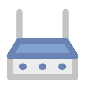 Internet Modem kalın vektör simgesi