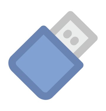 USB kalın vektör simgesi