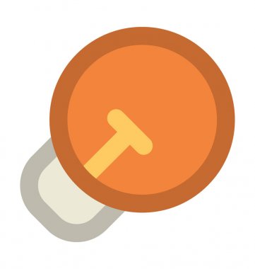 Ampul kalın vektör simgesi