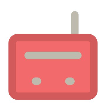 Radyo kalın vektör simgesi